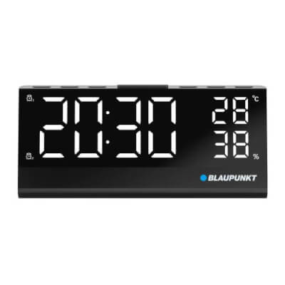 Cumpără Radio cu ceas Blaupunkt CR10ALU pentru bunici - FM, Dual Alarm, Senzor Temperatură și Umiditate