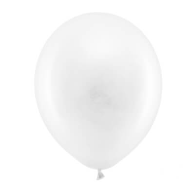 Cumpără Set 10 Baloane Alb Pastel - 30 cm pentru o petrecere de absolvire memorabilă