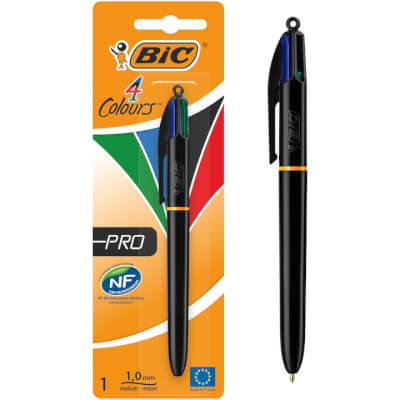 Achiziționează Pix BIC 4 COLOR PRO, cadou ideal pentru profesori, antrenori și mentori